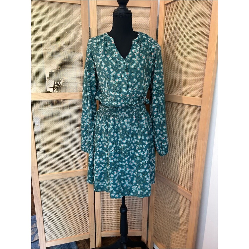 Threads-4-thought Women's Green and Blue Dress